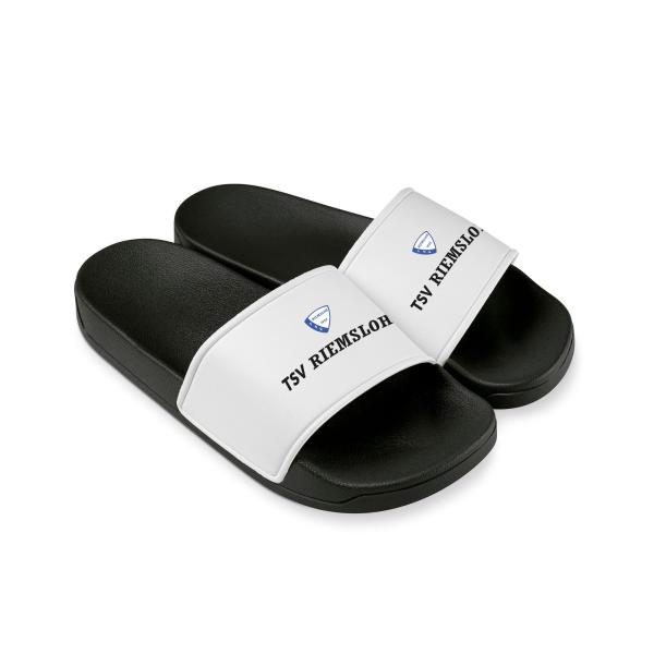 TSV Riemsloh - Badelatschen - schwarz/weiß